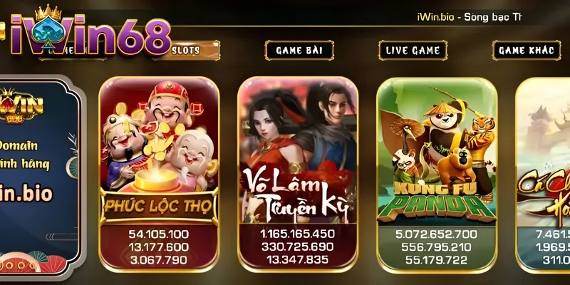 Đa dạng chủ đề ở sảnh nổ hũ Iwin68